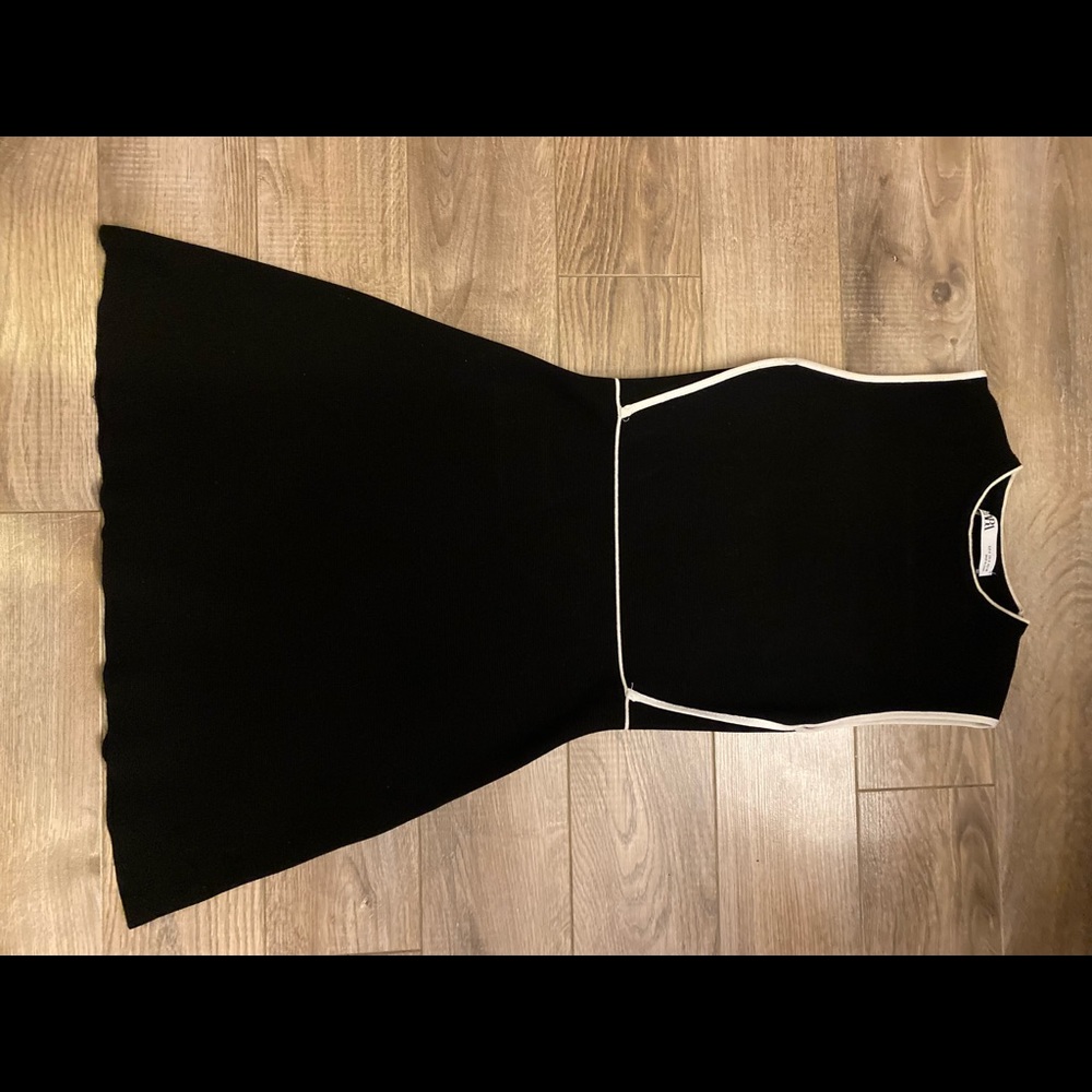 Zara small black knit dress